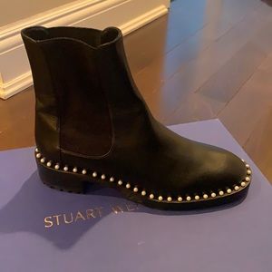 Stuart Weitzman pearl boots BRAND NEW black (6.5)